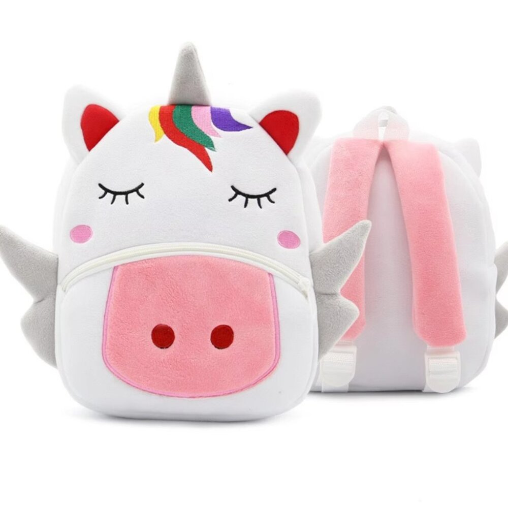 Cute Animal Plush Backpack for Toddlers Kids Gift Bag ( unicorn )